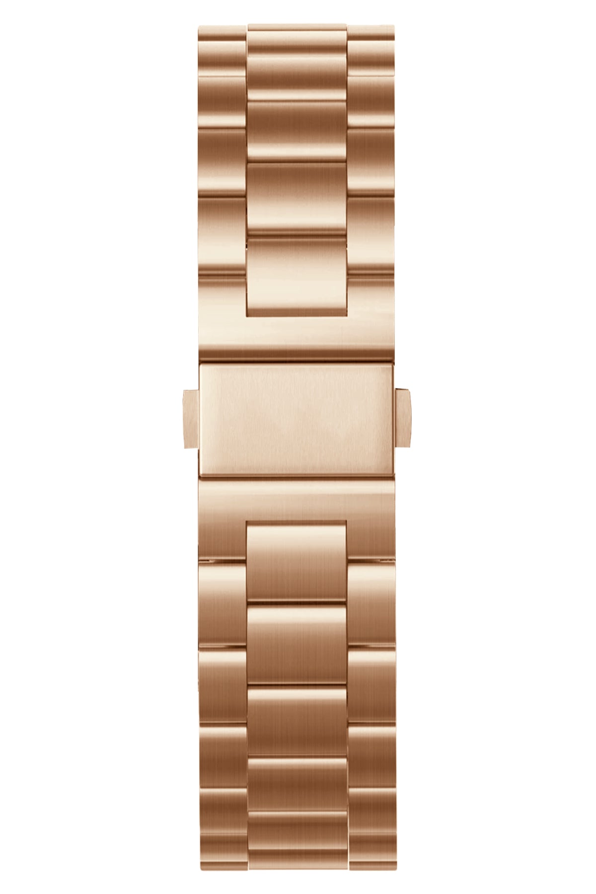 Apple Watch Uyumlu Üç Bakla Çelik Loop Kordon Rose Gold  bikordon