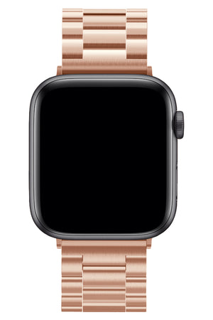 Apple Watch Uyumlu Üç Bakla Çelik Loop Kordon Rose Gold  bikordon