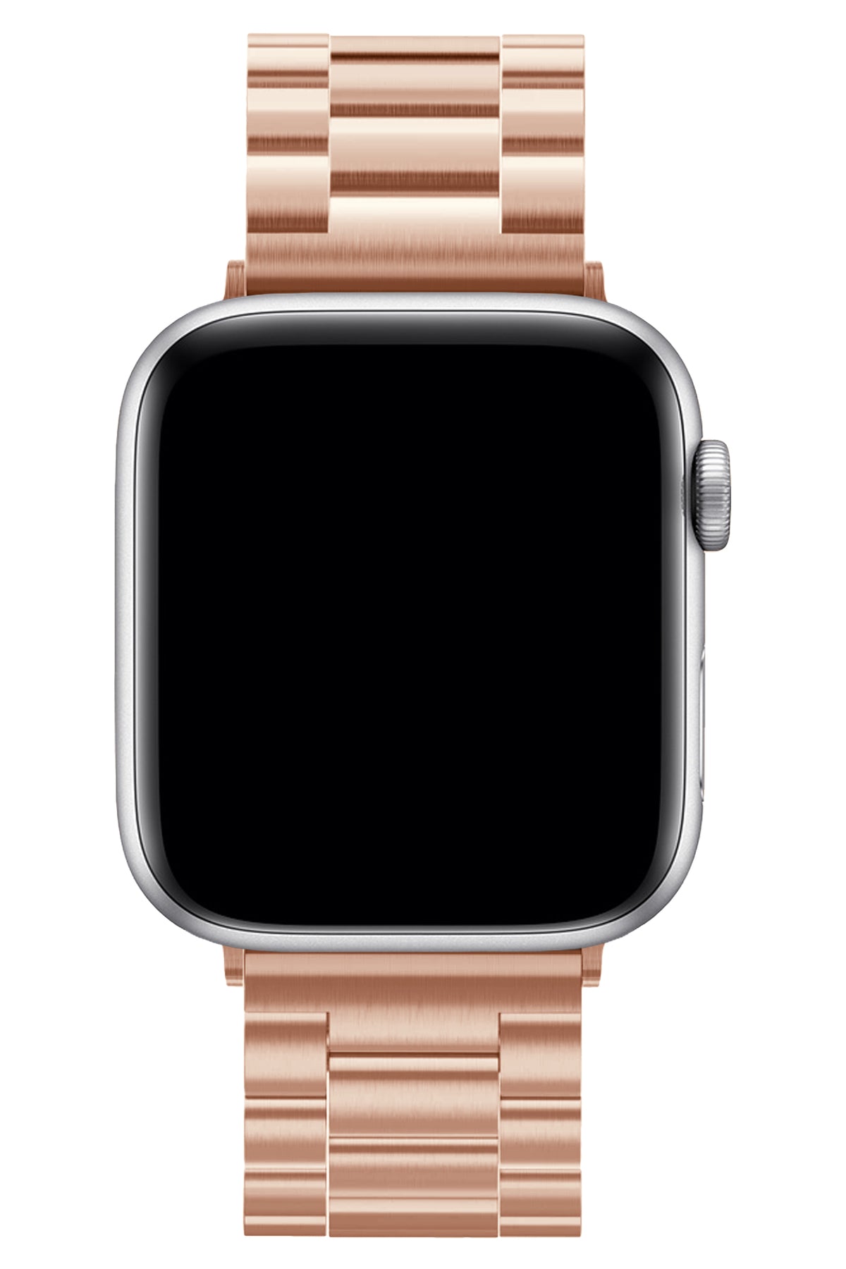 Apple Watch Uyumlu Üç Bakla Çelik Loop Kordon Rose Gold  bikordon