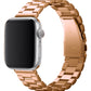 Apple Watch Compatible Three Links Steel Loop Band Rose Gold 