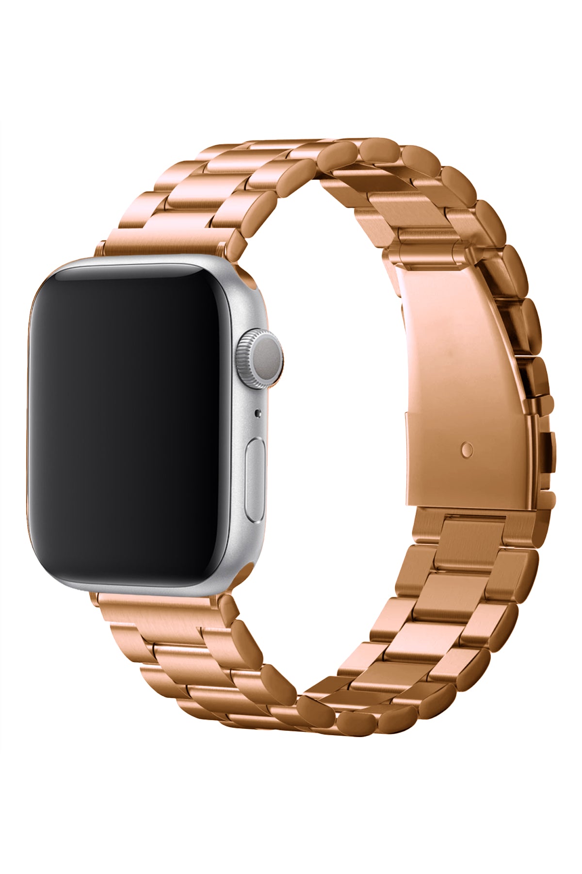 Apple Watch Uyumlu Üç Bakla Çelik Loop Kordon Rose Gold  bikordon