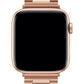 Apple Watch Uyumlu Üç Bakla Çelik Loop Kordon Rose Gold  bikordon