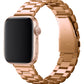 Apple Watch Compatible Three Links Steel Loop Band Rose Gold 