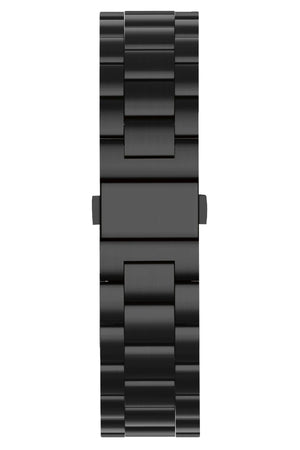 Apple Watch Uyumlu Üç Bakla Çelik Loop Kordon Siyah  bikordon