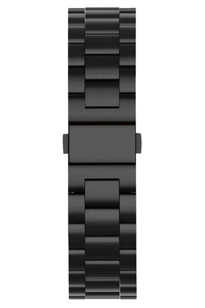 Apple Watch Compatible Three Links Steel Loop Band Black 