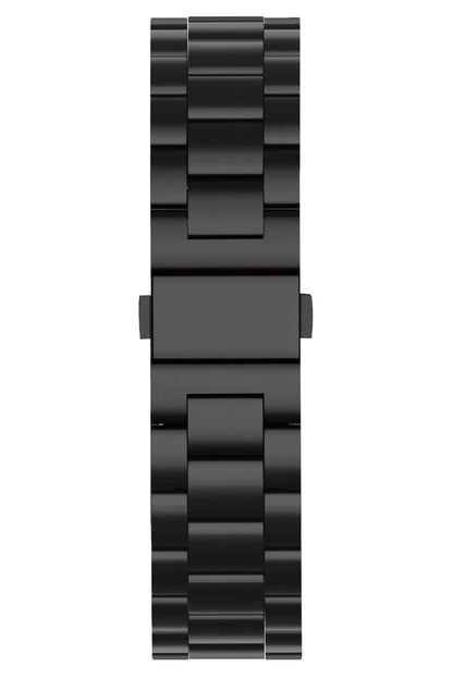 Apple Watch Uyumlu Üç Bakla Çelik Loop Kordon Siyah  bikordon