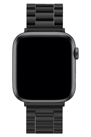 Apple Watch Uyumlu Üç Bakla Çelik Loop Kordon Siyah  bikordon