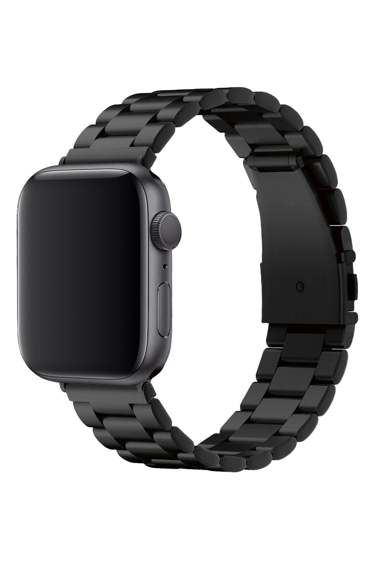 Apple Watch Uyumlu Üç Bakla Çelik Loop Kordon Siyah  bikordon