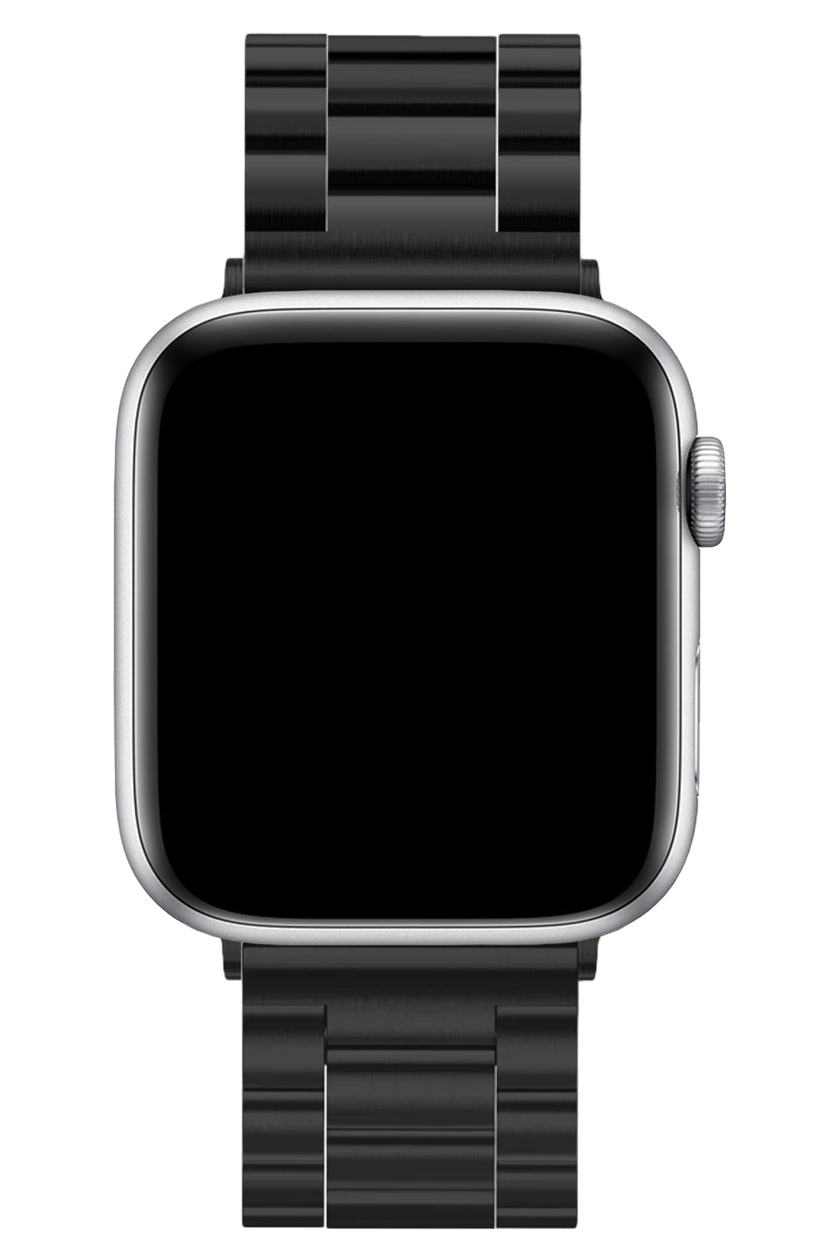 Apple Watch Uyumlu Üç Bakla Çelik Loop Kordon Siyah  bikordon