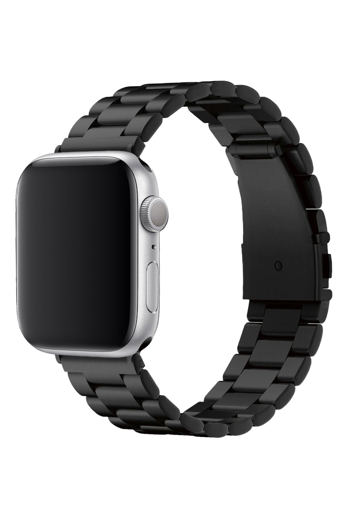 Apple Watch Uyumlu Üç Bakla Çelik Loop Kordon Siyah  bikordon