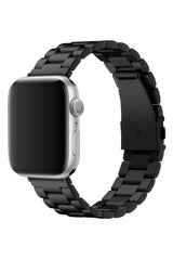 Apple Watch Uyumlu Üç Bakla Çelik Loop Kordon Siyah