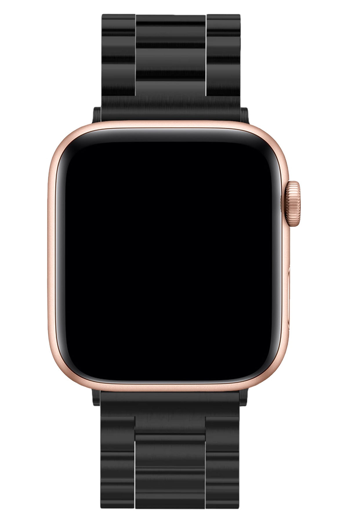 Apple Watch Uyumlu Üç Bakla Çelik Loop Kordon Siyah  bikordon