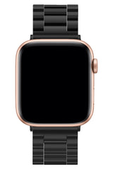 Apple Watch Uyumlu Üç Bakla Çelik Loop Kordon Siyah