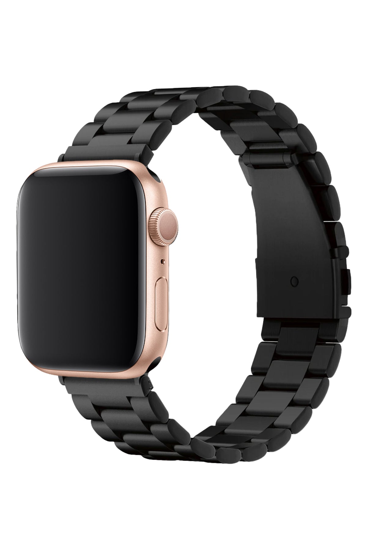 Apple Watch Uyumlu Üç Bakla Çelik Loop Kordon Siyah  bikordon