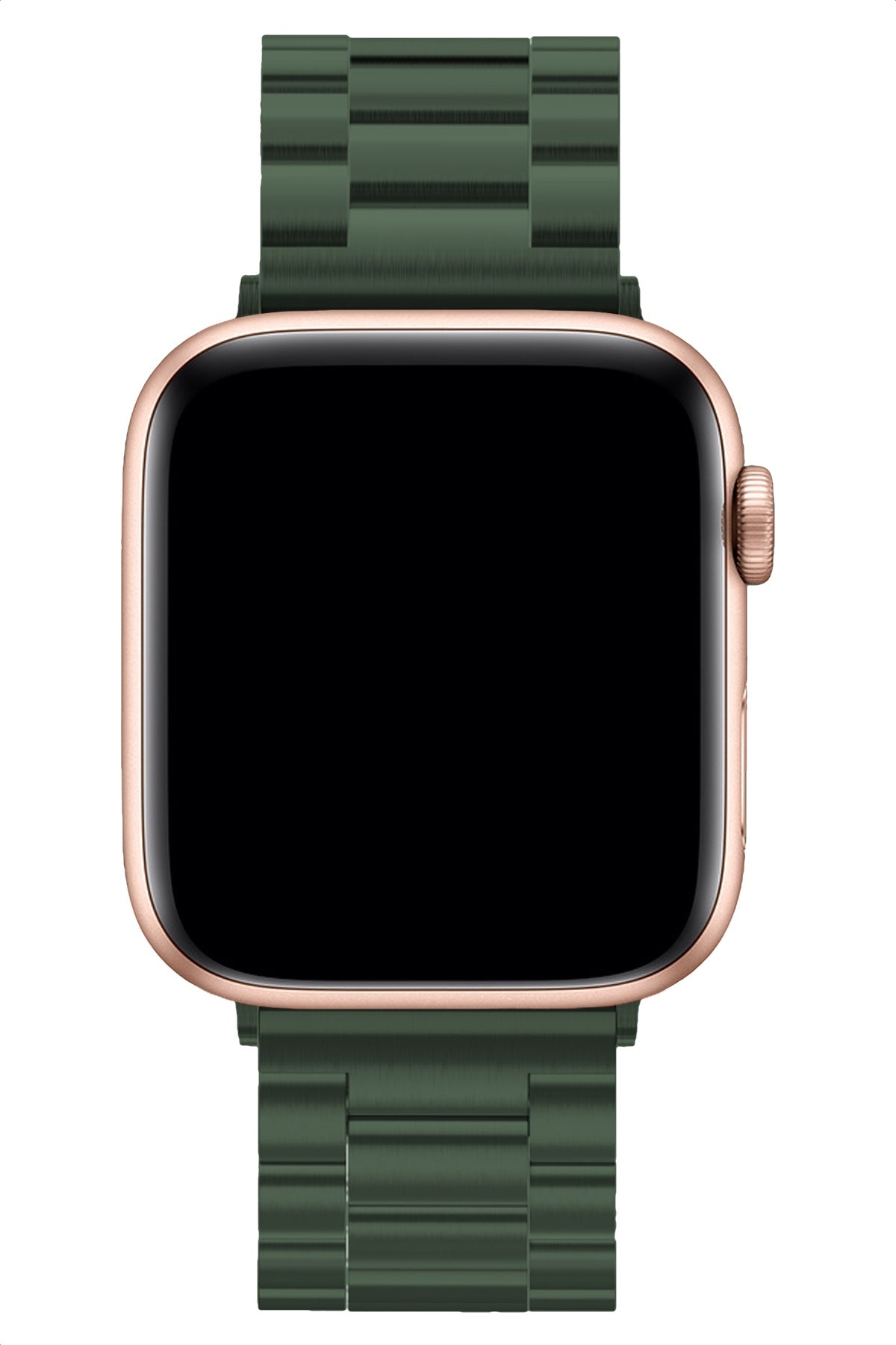 Apple Watch Uyumlu Üç Bakla Çelik Loop Kordon Yeşil  bikordon