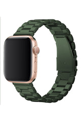 Apple Watch Uyumlu Üç Bakla Çelik Loop Kordon Yeşil