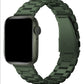 Apple Watch Compatible Three Links Steel Loop Band Green 