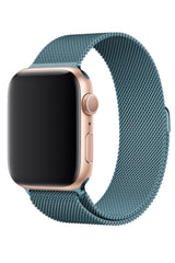 Apple Watch Compatible Steel Milano Loop Aquamarine 