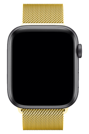 Apple Watch Compatible Steel Milano Loop Gold 