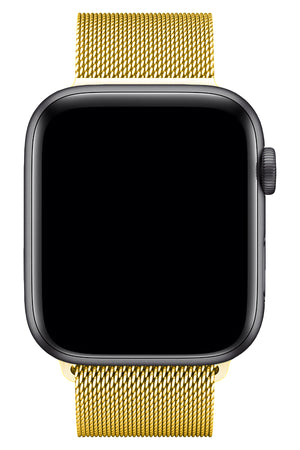 Apple Watch Uyumlu Metal Milano Loop Altın  bikordon