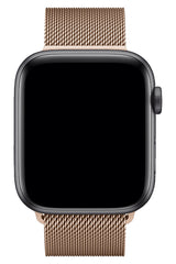Apple Watch Uyumlu Çelik Milano Loop Gold