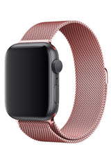 Apple Watch Uyumlu Çelik Milano Loop Rose Gold