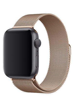 Apple Watch Uyumlu Metal Milano Loop Gold  bikordon