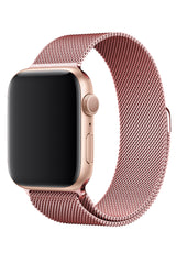 Apple Watch Uyumlu Çelik Milano Loop Rose Gold