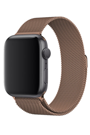 Apple Watch Uyumlu Metal Milano Loop Bronz  bikordon