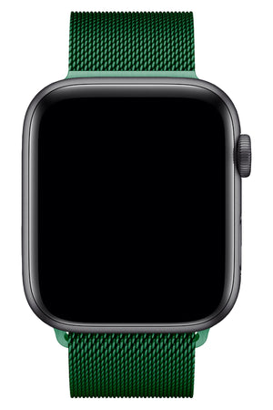 Apple Watch Uyumlu Çelik Milano Loop Cam Yeşil