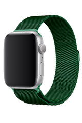 Apple Watch Uyumlu Çelik Milano Loop Cam Yeşil