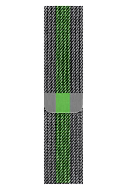 Apple Watch Compatible Steel Milano Loop Smoke Green Band 