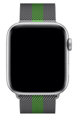 Apple Watch Uyumlu Çelik Milano Loop Duman Yeşil Kordon