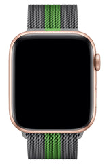 Apple Watch Uyumlu Çelik Milano Loop Duman Yeşil Kordon