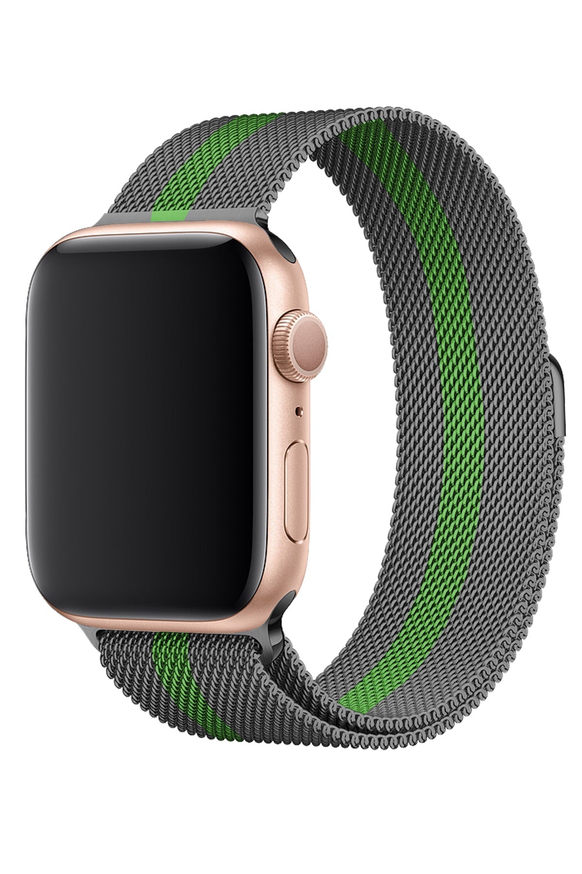 Apple Watch Uyumlu Metal Milano Loop Duman Yeşil Kordon  bikordon