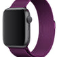 Apple Watch Uyumlu Metal Milano Loop Fuşya  bikordon