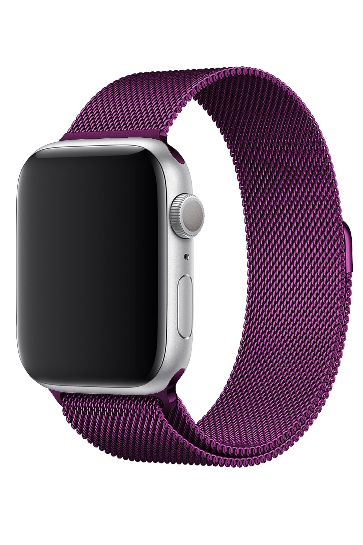 Apple Watch Uyumlu Metal Milano Loop Fuşya  bikordon