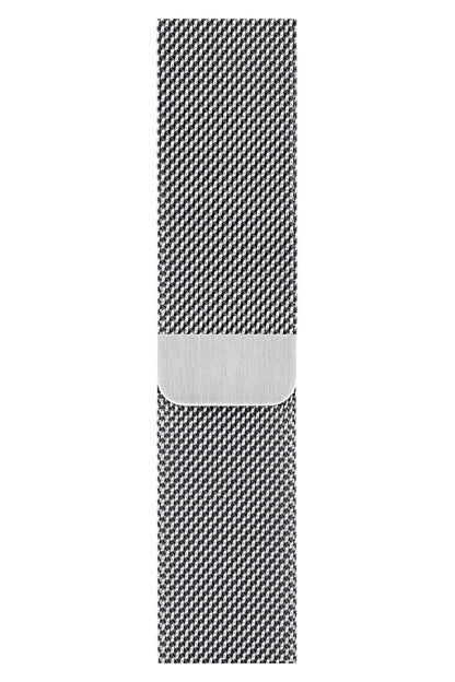 Apple Watch Uyumlu Metal Milano Loop Gümüş  bikordon