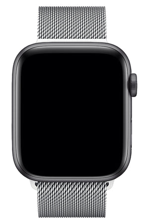 Apple Watch Compatible Steel Milano Loop Silver 