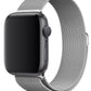 Apple Watch Uyumlu Metal Milano Loop Gümüş  bikordon