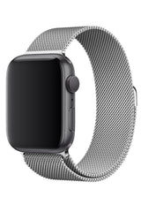 Apple Watch Uyumlu Çelik Milano Loop Gümüş