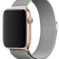 Apple Watch Compatible Steel Milano Loop Silver 