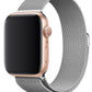 Apple Watch Uyumlu Metal Milano Loop Gümüş  bikordon