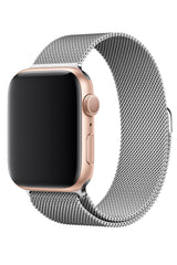 Apple Watch Uyumlu Çelik Milano Loop Gümüş
