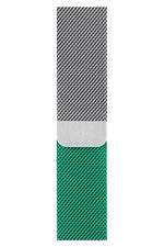 Apple Watch Uyumlu Metal Milano Loop Gümüş Nane  bikordon