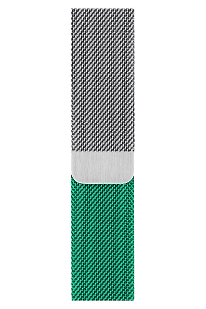 Apple Watch Uyumlu Metal Milano Loop Gümüş Nane  bikordon