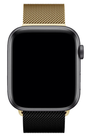 Apple Watch Compatible Steel Milano Loop Golden Night 