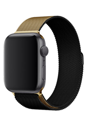 Apple Watch Uyumlu Metal Milano Loop Altın Gece  bikordon