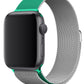 Apple Watch Uyumlu Çelik Milano Loop Altın Gümüş Nane