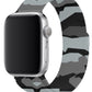Apple Watch Uyumlu Çelik Milano Loop Kamuflaj Gri